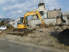 株木建設日立営業所 解体工事_解体施工中