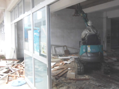 山方中学校 校舎 解体工事_内部造作材撤去