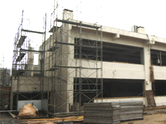 山方中学校 校舎 解体工事_解体施工中
